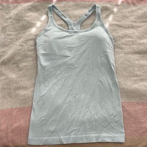 Lululemon ribbed tank, light blue, size 6